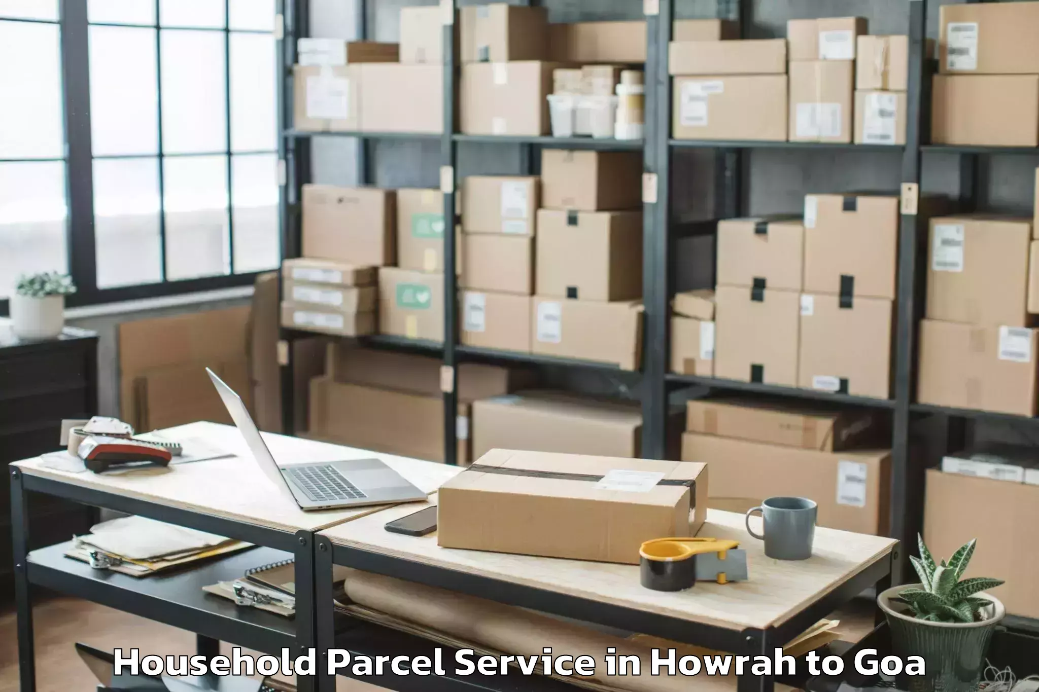 Book Howrah to Valpoi Household Parcel Online